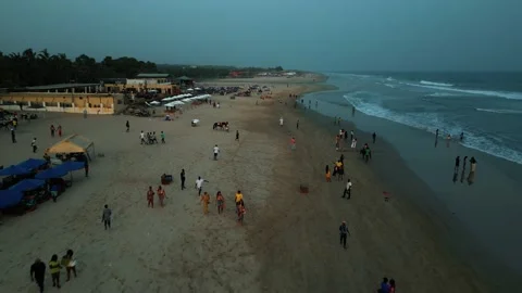 "EPIC FORWARD DRONE SKY VIEW: GREAT MOMENTS AT THE BEACH" Stock Footage 228821397