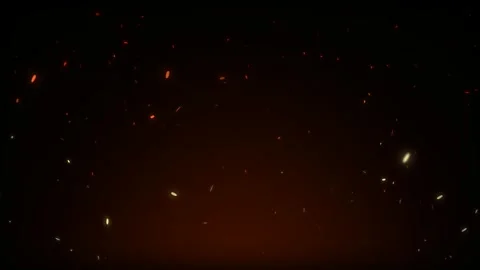 Epic Glowing Fire Embers Rising, Loop Cinematic Motion Background Stock Footage 340604101