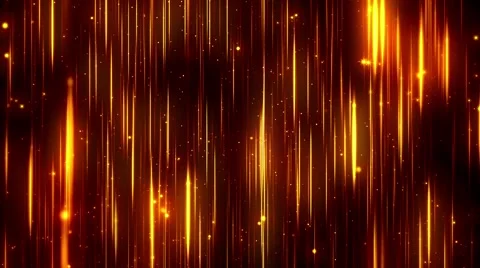 Epic Golden Abstract Fire Flames Particle Rain - Falling Soft Glow Bokeh Stock-Footage 50154383