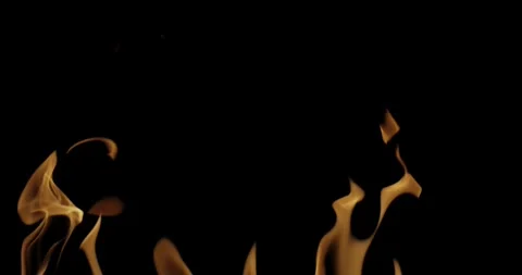 Epic Ground Fire Flames Background Realistic Burning Fire VFX in 4K Stock Footage 340079893