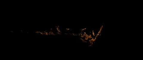 Epic Ground Fire Flames Background Realistic Burning Fire VFX in 4K Stock Footage 340080474