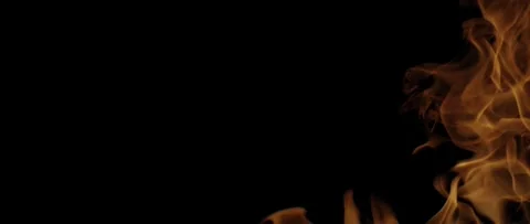 Epic Ground Fire Flames Background Realistic Burning Fire VFX in 4K Stock Footage 340092115