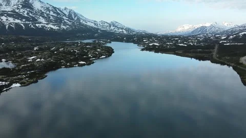 Epic Lake and Mountains Stock Footage 289477210