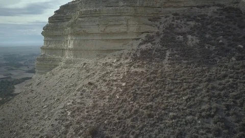 Epic Middle age Landscape Drone Pedestal 스톡 동영상 84147536