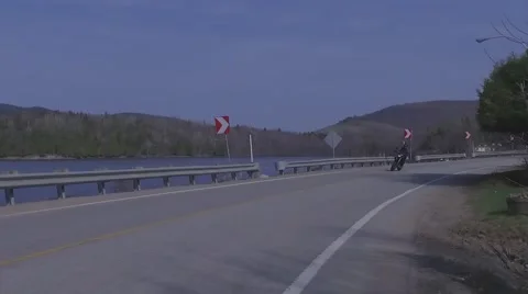 Epic motorcycle slow motion Stock Footage 63072147