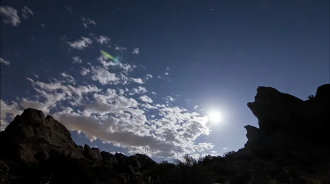 Epic mountain cloud time lapse Vasques Rocks 01 Super moon 스톡 동영상 40960567