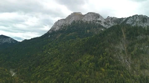 "Epic Mountain Flight Over Bavarian Peaks" Stock Footage 318642495
