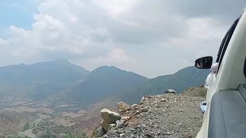 Epic Mountain Road Trip with Scenic Drives and Breathtaking Nature Views Stock Footage 313415775