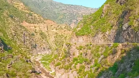Epic Mountain Road Trip with Scenic Drives and Breathtaking Nature Views Stock Footage 313481862