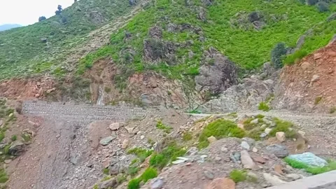 Epic Mountain Road Trip with Scenic Drives and Breathtaking Nature Views Stock Footage 313546048