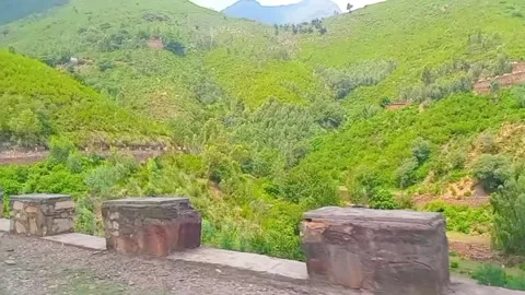 Epic Mountain Road Trip with Scenic Drives and Breathtaking Nature Views Stock Footage 313554451