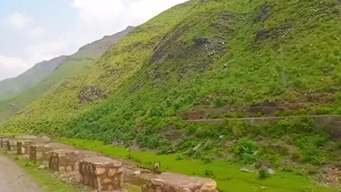 Epic Mountain Road Trip with Scenic Drives and Breathtaking Nature Views Stock Footage 313554807