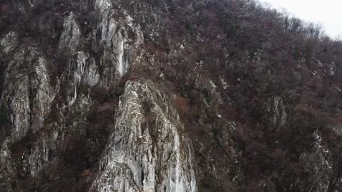 Epic Mountain Rock Pyramid Surrounded By Forest 스톡 동영상 188545214