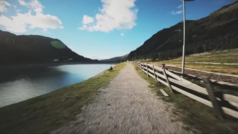 Epic Mountains Landscape Stock Footage 213954144