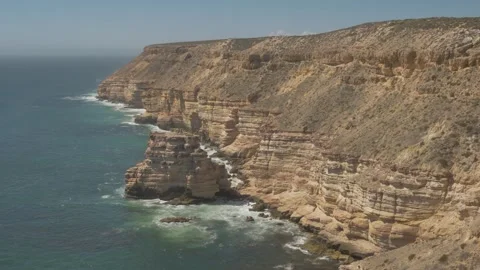 Epic Ocean Cliff View – Dramatic Coastal Landscape in Australia Stock Footage 315986297