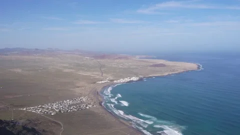 Epic Ocean Views Canary Islands. Santa Cruz de Tenerife, Spain. At the Mira.. Stock Footage 344463739