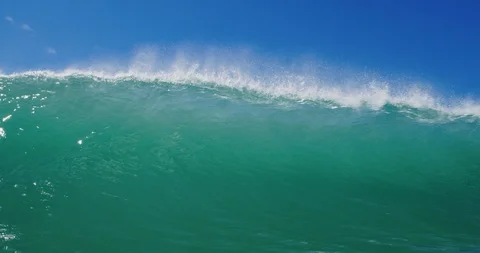 Epic ocean wave breaking Stock Footage 108220715