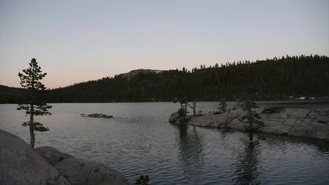 Epic Rippling Lakefront View Stock Footage 112587010