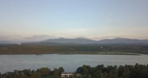 EPIC RIVER AND MOUNTAIN ARIAL Stock Footage 127886594