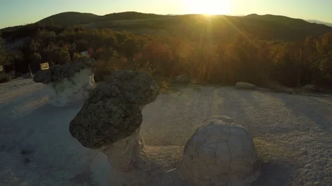 Epic Rock Formations 1 Video stock 105945739