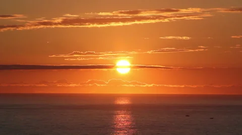 Epic sea sunset Stock Footage 42202212