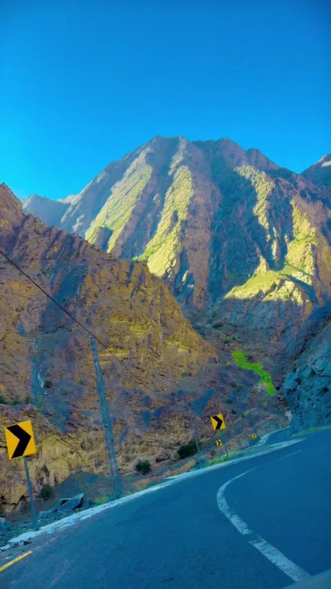 Epic Serpentine Mountain Highway. Stock Footage 322523091