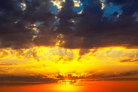 Epic sky with twilight 스톡 사진