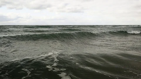 Epic slow mo waves of the sea Stock Footage 82905312