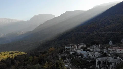 Epic small town shot Video stock 106946593