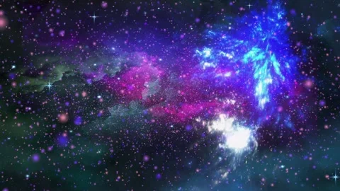 Epic Space Scene with Nebulas. Stock Footage 296742431