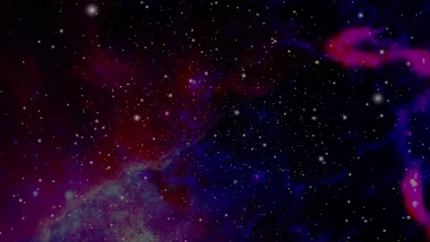 Epic Space Scene with Nebulas moving1 Stock Footage 146878435