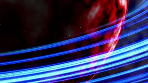 Epic Space Scene with Nebulas planet 動画素材 146878441