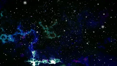 Epic Space Scene with Nebulas1 Stock Footage 146878440