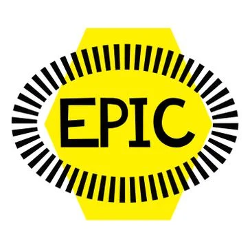 EPIC stamp on white Stock Illustration