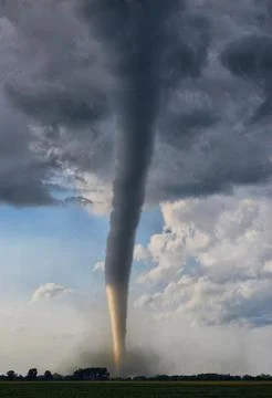 Epic Sunlit EF-4 Massive Tornado in Minnesota - TIFF Stock Photos