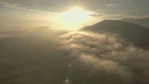 Epic sunrise in beautiful valley Stock Footage 75772453