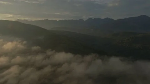 Epic sunrise in beautiful valley Stock Footage 75774091