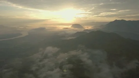 Epic sunrise in beautiful valley Stock-Footage 75774507