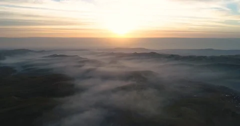 Epic sunrise over Judean Desert 4K Stock Footage