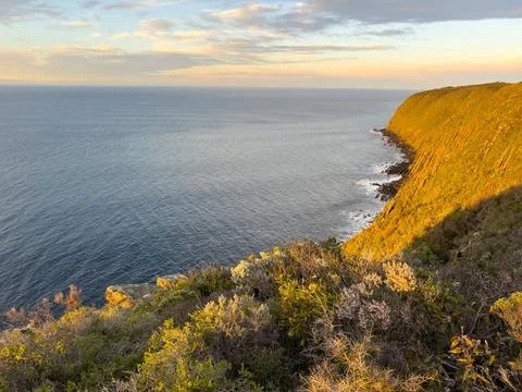 Epic Sunrise Over Waitpinga Cliffs South Australia Stock Photos
