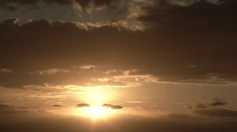 Epic Sunrise Through Cloudscape Time Lapse Stock Footage 63272049