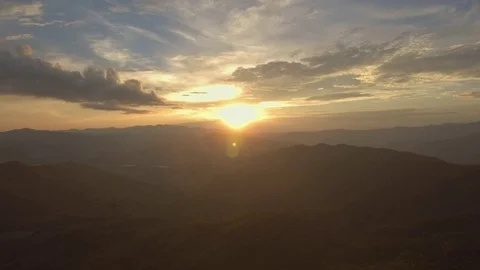 Epic sunset in beautiful valley Stock Footage 75840832