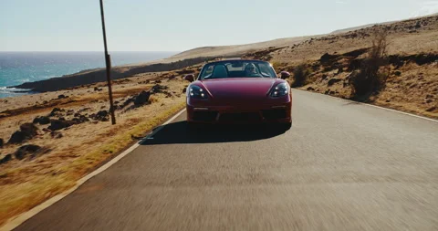 Epic Sunset Drive Stock Footage 213611932