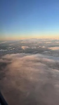 Epic sunset over the clouds. Fotos Stock