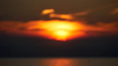 Epic sunset over the sea Stock Footage 93711761