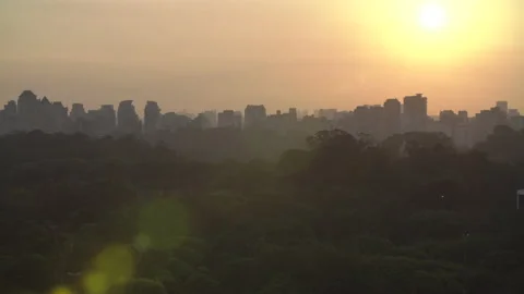 Epic Sunset Timelapse City 4k Stock Footage 133039210