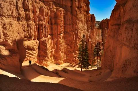 Epic Switchbacks in Bryce Canyon Stock Photos