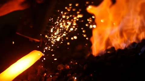 Epic Sword Forging Stock Footage 51638268