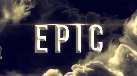 EPIC Text Animation Stock Footage 66112845