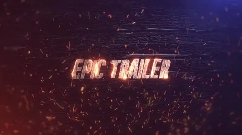Epic Trailer Titles Stock After Effects